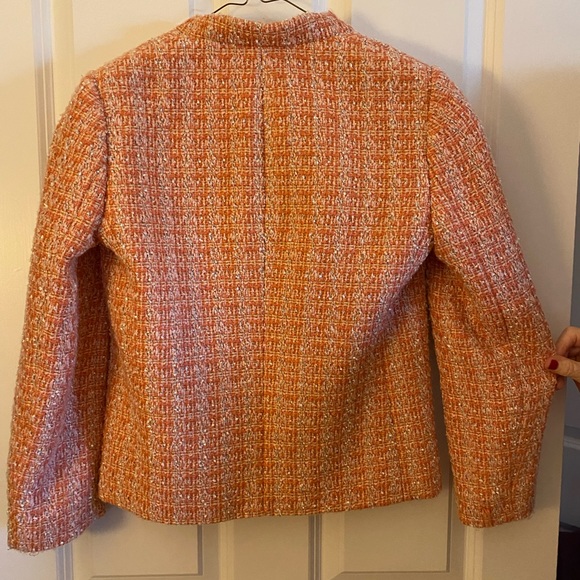 J Crew tweed pink blazer size 4 - Picture 5 of 6
